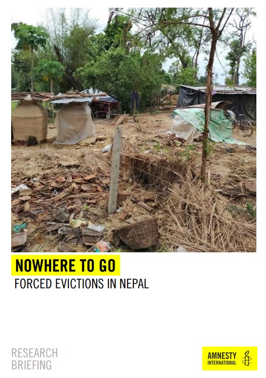 NOWHERE TO GO: FORCED EVICTIONS IN NEPAL