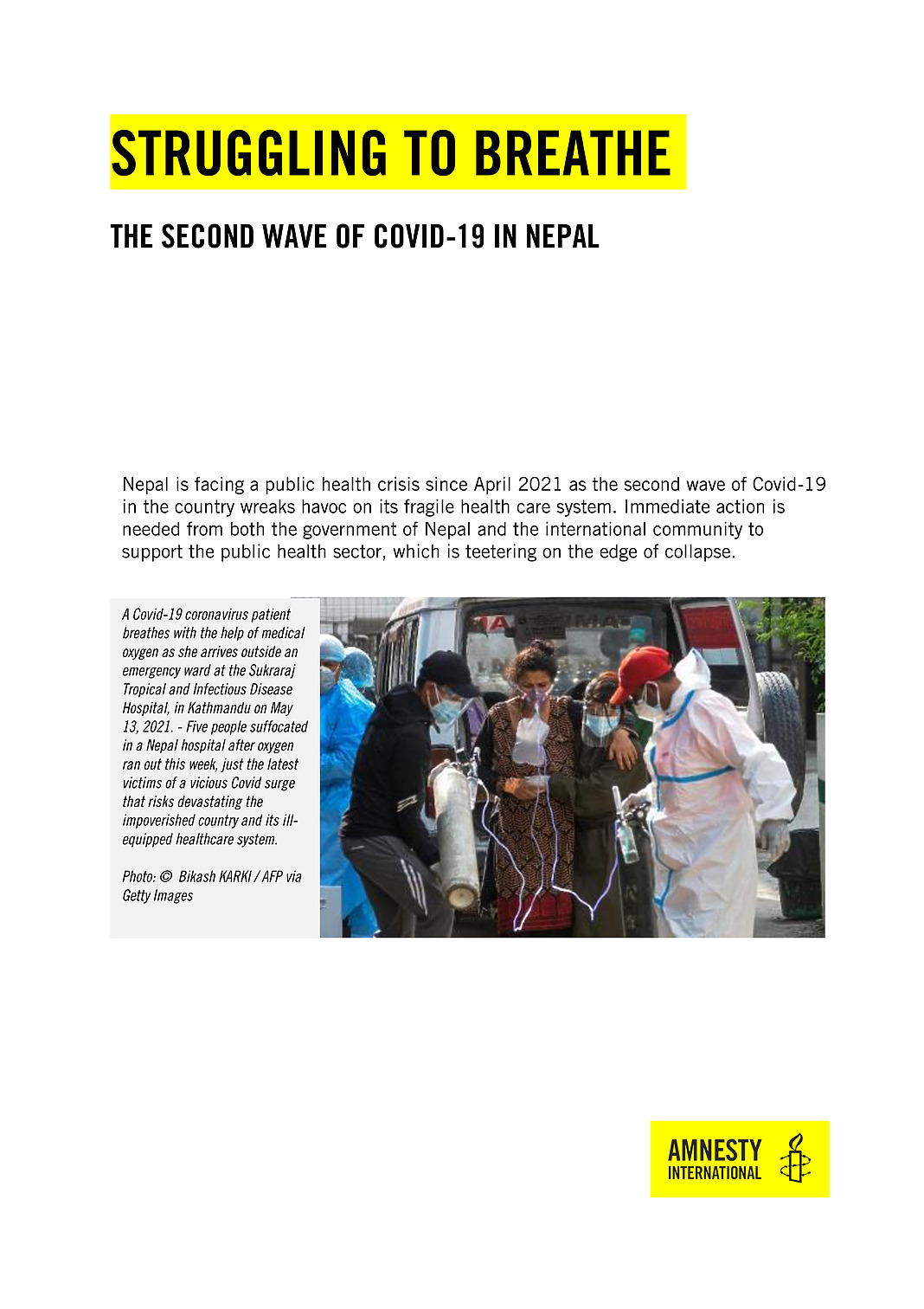 STRUGGLING TO BREATHE