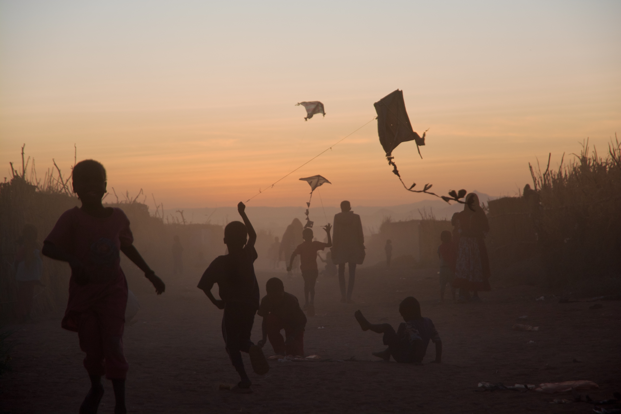 Children playing in Shakshako displacement camp in Tawila, Sudan, in January 2026. Tawila is reportedly hosting 800,000 displaced people, mostly from El Fasher.